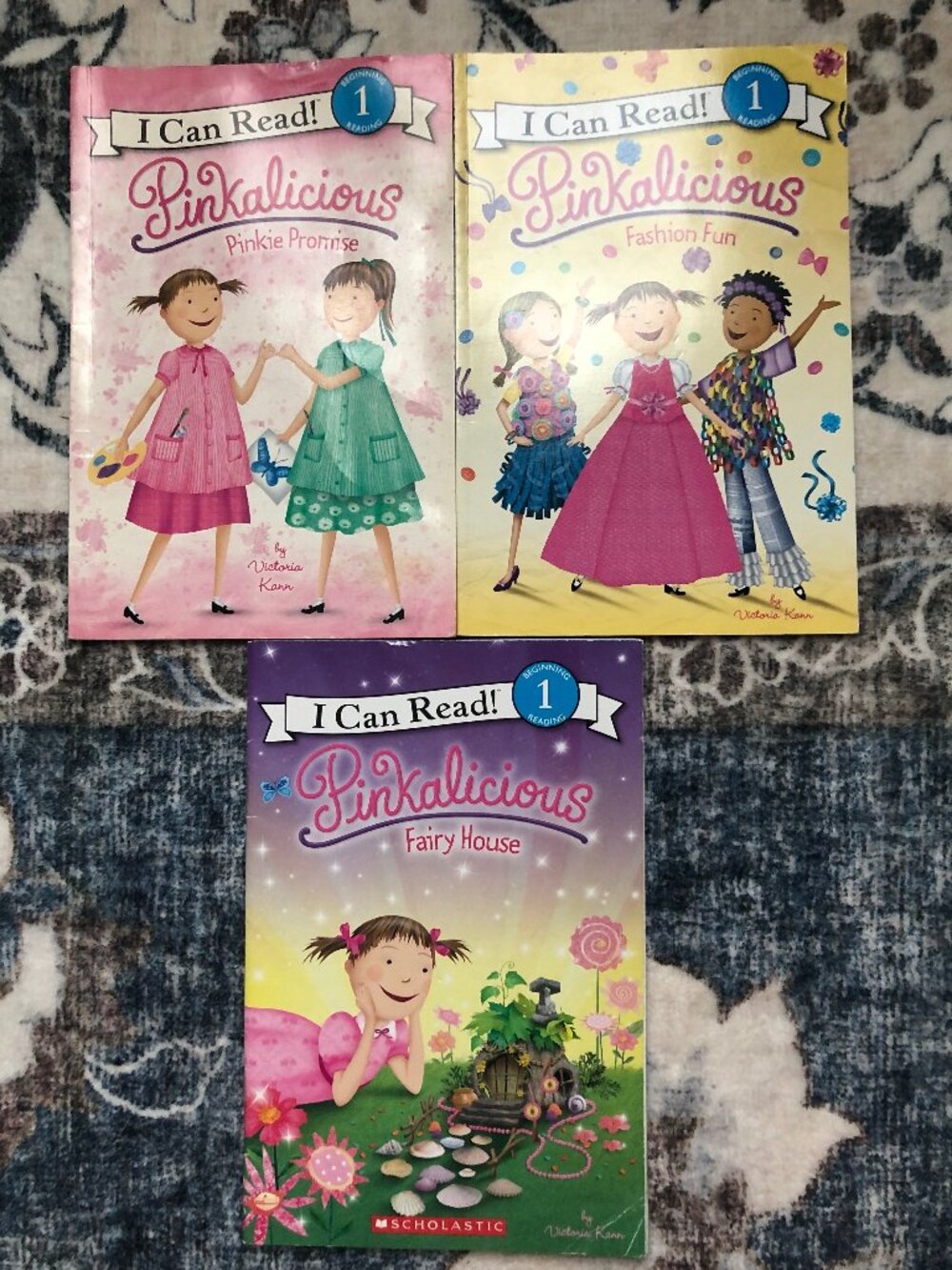 PINKALICIOUS I Can Read Level 1 Kindergarten 1st Grade Books lot of 3